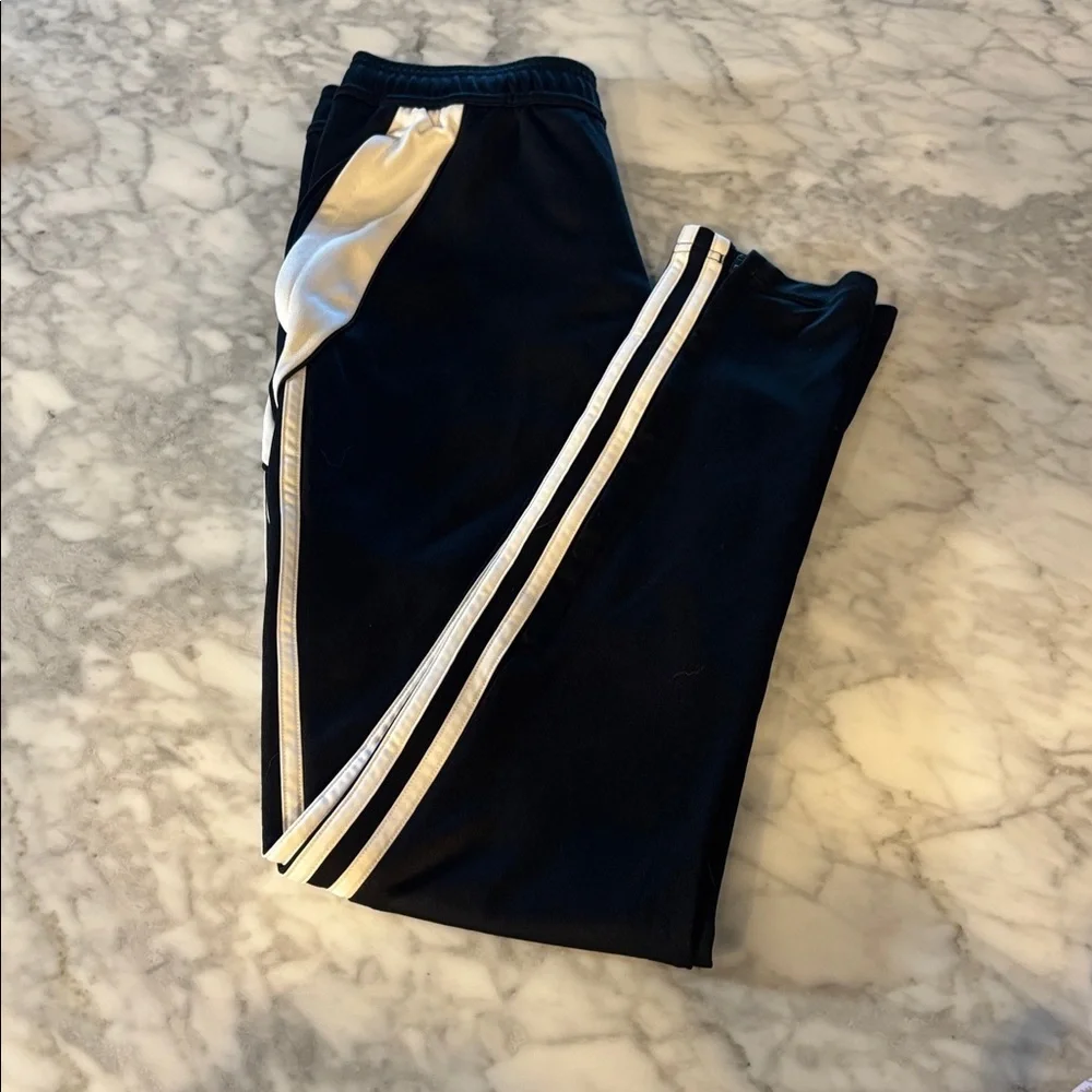 Adidas Men's Black tiro pant with White Accents, size small